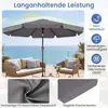 COSTWAY Sonnenschirm 300cm, Gartenschirm mit Volant & Produktbild-Vorschau 4