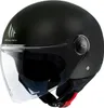 A black MT Helmets Jethelm Street S ECE 22.06 helmet is shown against a white background. Produktbild-Vorschau