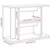 vidaXL Supporto per acquario Bianco 80x35x60 cm Materiale a Anteprima dell’immagine prodotto 8