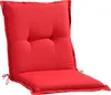 A red chair cushion on a white background. Produktbild-Vorschau