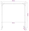 vidaXL Svatební oblouk, světle hnědý, 225 x 95 x 226 cm, Náhled obrázku produktu 8