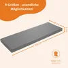 Poduszka na ławkę 200x40 cm, jasnoszara, antypoślizgowy Podgląd zdjęcia produktu 2