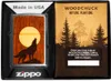 Accendino ZIPPO WOODCHUCK HAWLING WOLF Anteprima dell’immagine prodotto 1