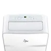 Close-up of the top part of a white portable air conditioner. Produktbild-Vorschau
