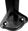 Close-up of the base of a black metal leg with a mounting plate. Anteprima dell’immagine prodotto