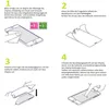 Instructions for applying a screen protector to a smartphone. Produktbild-Vorschau