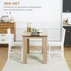 HOMCOM Set da 2 sedie da sala da pranzo, sedie da cucina Anteprima dell’immagine prodotto 4