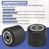 4 Stück Hubwagenrollen Gummirollen 80x70 mm, Achse 20 mm Produktbild-Vorschau 3