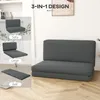 HOMCOM Bodensofa 3-in-1 Klappbar Schlafsofa mit Samtoptik Produktbild-Vorschau 4