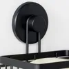 Mensola doccia in metallo nero con ventosa 13,5x10,5x11,5 Anteprima dell’immagine prodotto 6