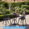 Ensemble de meubles de jardin COSTWAY 3 pièces, table de Voir les images du produit 2
