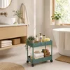 Carrello Relaxdays, 2 ripiani, carrello da servizio, Anteprima dell’immagine prodotto 3