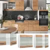 Küchenglasschrank Vicco Fame-Line Goldkraft Eiche 80 cm, Produktbild-Vorschau 2