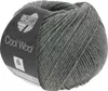 A ball of grey yarn with a label. Produktbild-Vorschau