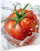 Küchenrückwand Spritzschutz Glas mit Motiv Tomate im Wasser Produktbild-Vorschau 1