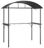 vidaXL Grillpavillon mit Seitenregalen Anthrazit Produktbild-Vorschau 1