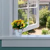 Relaxdays künstliche Sonnenblumen im Topf, 3er Set Produktbild-Vorschau 2
