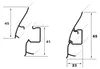 PVC Sockelleisten Sparpakete Fußbodenleisten 23x65mm Modern Produktbild-Vorschau 3