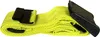 A yellow strap with black buckles on a white background. Produktbild-Vorschau