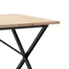 Esstisch X-Gestell 180x90x75,5 cm Massivholz Kiefer & Stahl Produktbild-Vorschau 6