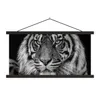 MuchoWow® Textilposter Tierprofil Sumatra-Tiger in Schwarz Produktbild-Vorschau 1