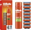 Gillette Fusion náhradní hlavice 8 ks + gel na holení 200 Náhled obrázku produktu 1