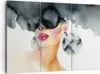 Bild auf Leinwand - Leinwandbild - 3 Teile - Aquarell Produktbild-Vorschau 1