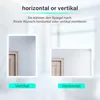 Kúpeľňové zrkadlo SONNI s matným svetelným pásom na okraji Náhľad obrázku produktu 8