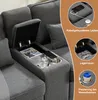 Nowoczesna 4-osobowa sofa Sweiko z lnianej tkaniny z Podgląd zdjęcia produktu 5