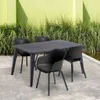 Keter Gartenstuhl mit Metallbeinen Noa 2 Stk. Graphitgrau Produktbild-Vorschau 3