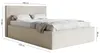 Selsey LUCERA - Polsterbett mit Chenille-Bezug und Produktbild-Vorschau 5