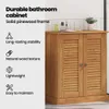 vidaXL Mobile da bagno VIGO Marrone e miele 68 x 34 x 80 cm Anteprima dell’immagine prodotto 4