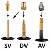 LS-LebenStil 3x Fahrrad SV AV DV Ventil-Adapter Set Dunlop Produktbild-Vorschau 2