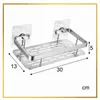 Duschablage 2er Set silber Aluminium selbstklebend Badregal Produktbild-Vorschau 6