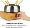 Klarstein Bambus Fondue, 800 Watt, Edelstahl-Topf, Produktbild-Vorschau 5