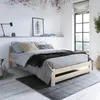 Holzbett 160x200 cm mit Lattenrost Modern Bett Bed Kiefer Produktbild-Vorschau 3