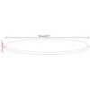 Design Tischplatte Ø 50x1,5 cm Rund Raues Massives Produktbild-Vorschau 8