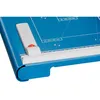 A close-up view of a blue paper trimmer with measurement markings. Anteprima dell’immagine prodotto