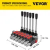 Hydraulický cívkový ventil VEVOR, 6-cívkový hydraulický Náhled obrázku produktu 7