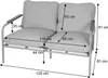 Aluminium-Gartenbank MCW-O11, Outdoor 2-Sitzer Sitzbank Produktbild-Vorschau 6