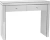 BELIANI Konsola lustrzana szklana 2 szuflady 77 x 100 cm Podgląd zdjęcia produktu 1