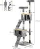 Drapak dla kota D30-050GY, XXL, z drabinką, wielostopniowy, Podgląd zdjęcia produktu 12