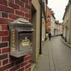 Retro Crown Post Box Briefkasten aus Metall in schwarz Produktbild-Vorschau 8