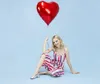 Coeur en feuille rouge 45cm - Le ballon parfait pour vos Voir les images du produit 9