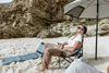 VirtuFit Strandparasol Premium 200 cm Szary z parawanem Podgląd zdjęcia produktu 7