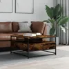 Couchtisch Räuchereiche 80x80x45 cm Holzwerkstoff Produktbild-Vorschau 2