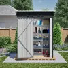 Domek ogrodowy o wymiarach 152 × 84 × 182 cm, metalowa Podgląd zdjęcia produktu 7