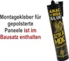 A tube of adhesive glue is shown next to German text. Produktbild-Vorschau