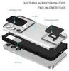 An exploded view diagram of a phone case, showing its layered construction and features. Produktbild-Vorschau