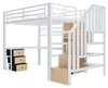 Hochbett 90 x 200 cm mit Schreibtisch, LED-Lichtleiste, Produktbild-Vorschau 12